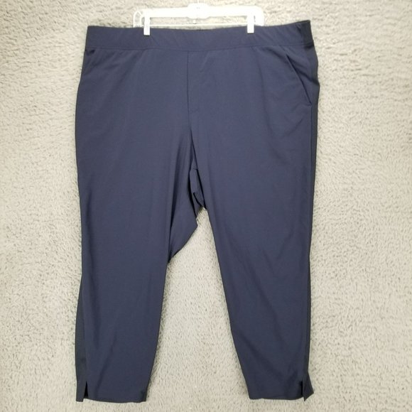 Athleta Pants Womens 26 Brooklyn Blue Stretch High Rise Ankle - Picture 1 of 13